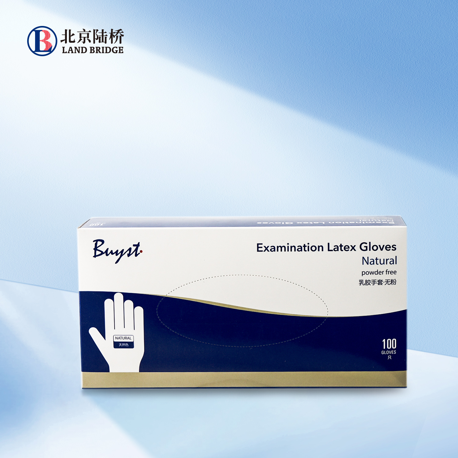 無(wú)粉乳膠手套（中）